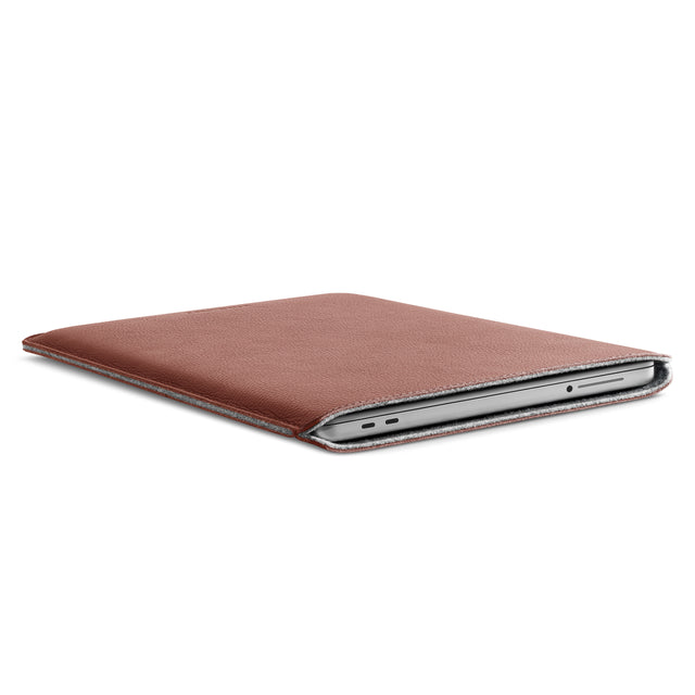 Husa de protectie WOOLNUT pentru MacBook Neo, Piele, Maro