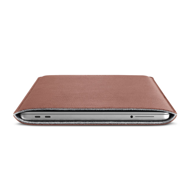 Husa de protectie WOOLNUT pentru MacBook Neo, Piele, Maro