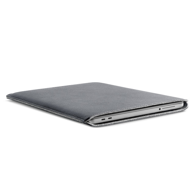 Husa de protectie WOOLNUT pentru MacBook Neo, Piele, Gri