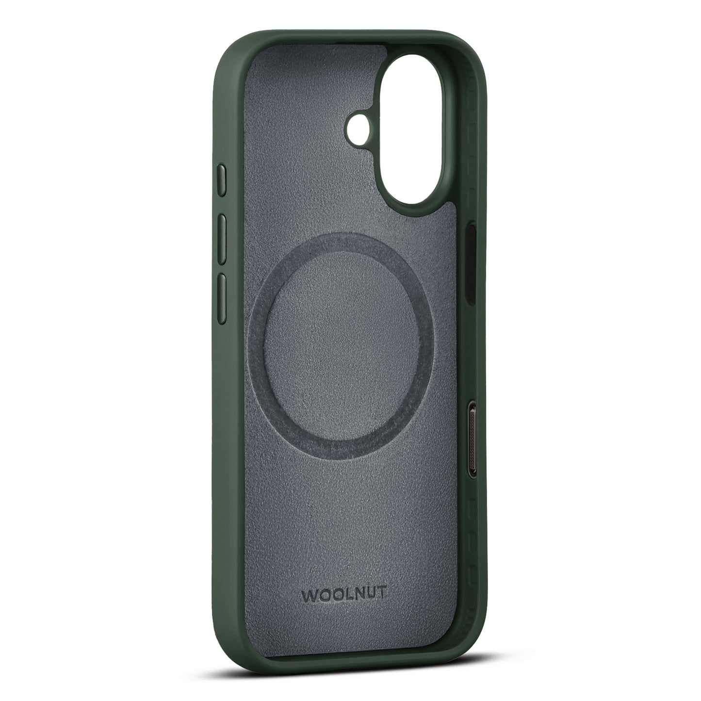 Husa de protectie Woolnut din piele pentru iPhone 17, Verde