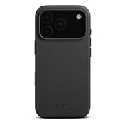 Husa de protectie Woolnut din piele pentru iPhone 17 Pro, Negru