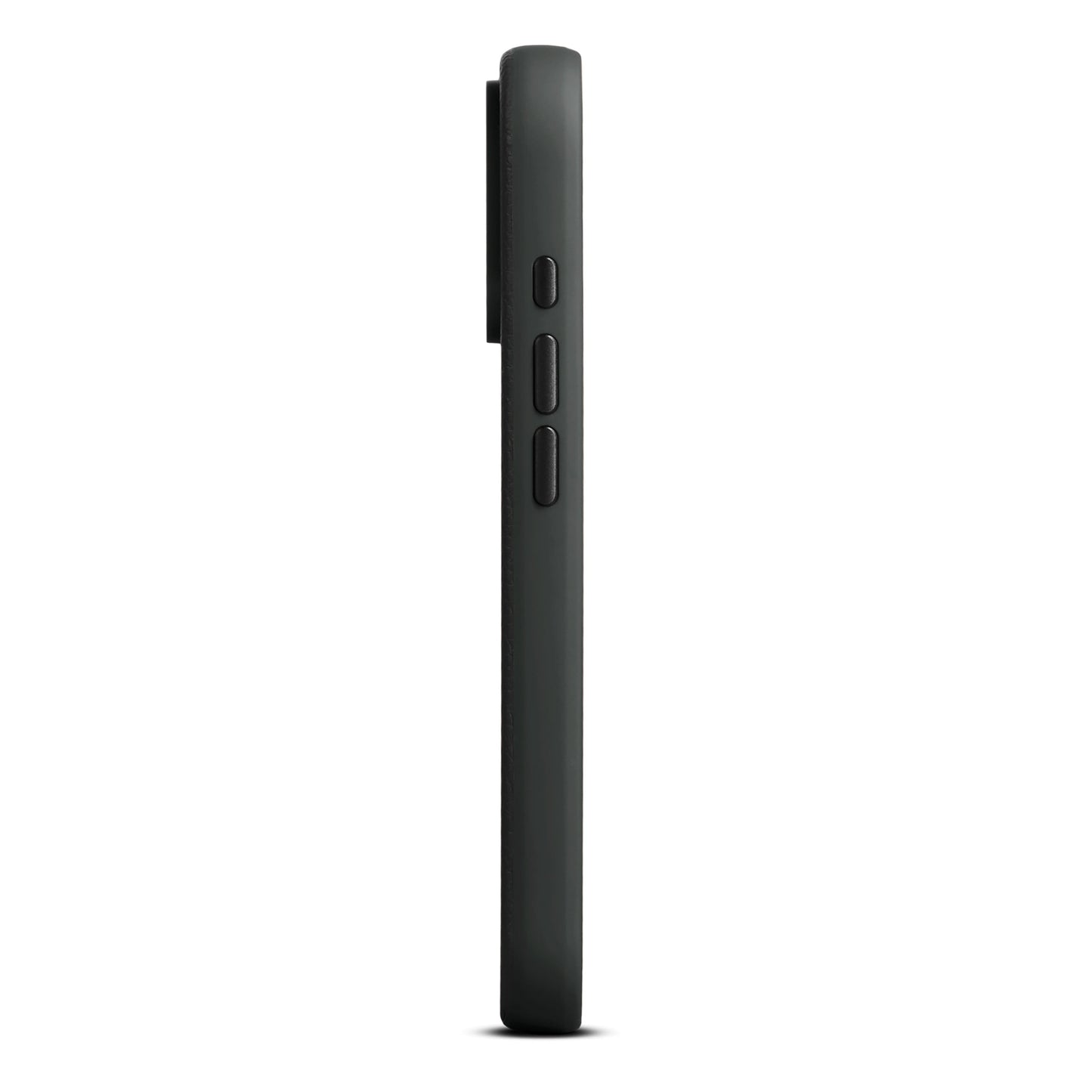 Husa de protectie Woolnut din piele pentru iPhone 17 Pro, Negru