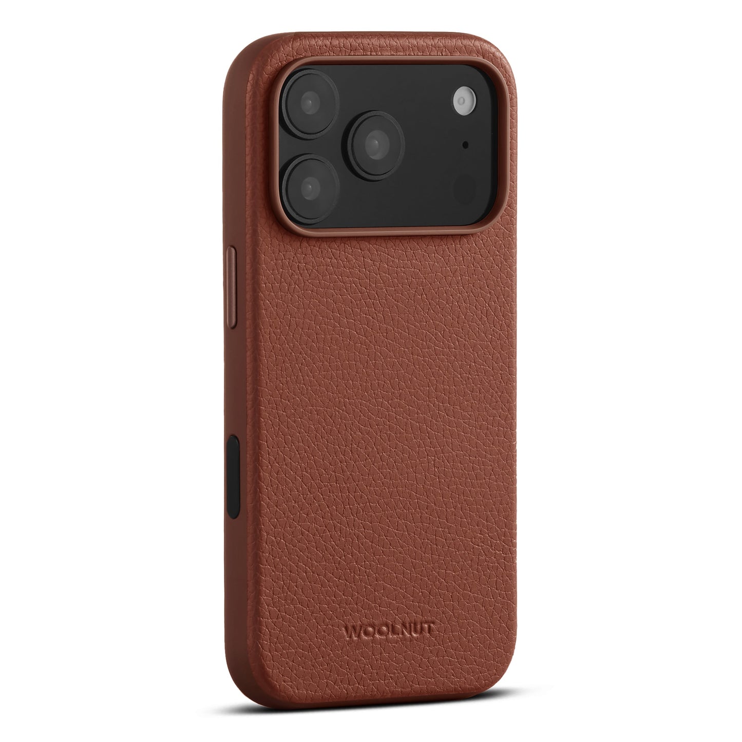 Husa de protectie Woolnut din piele pentru iPhone 17 Pro, Maro