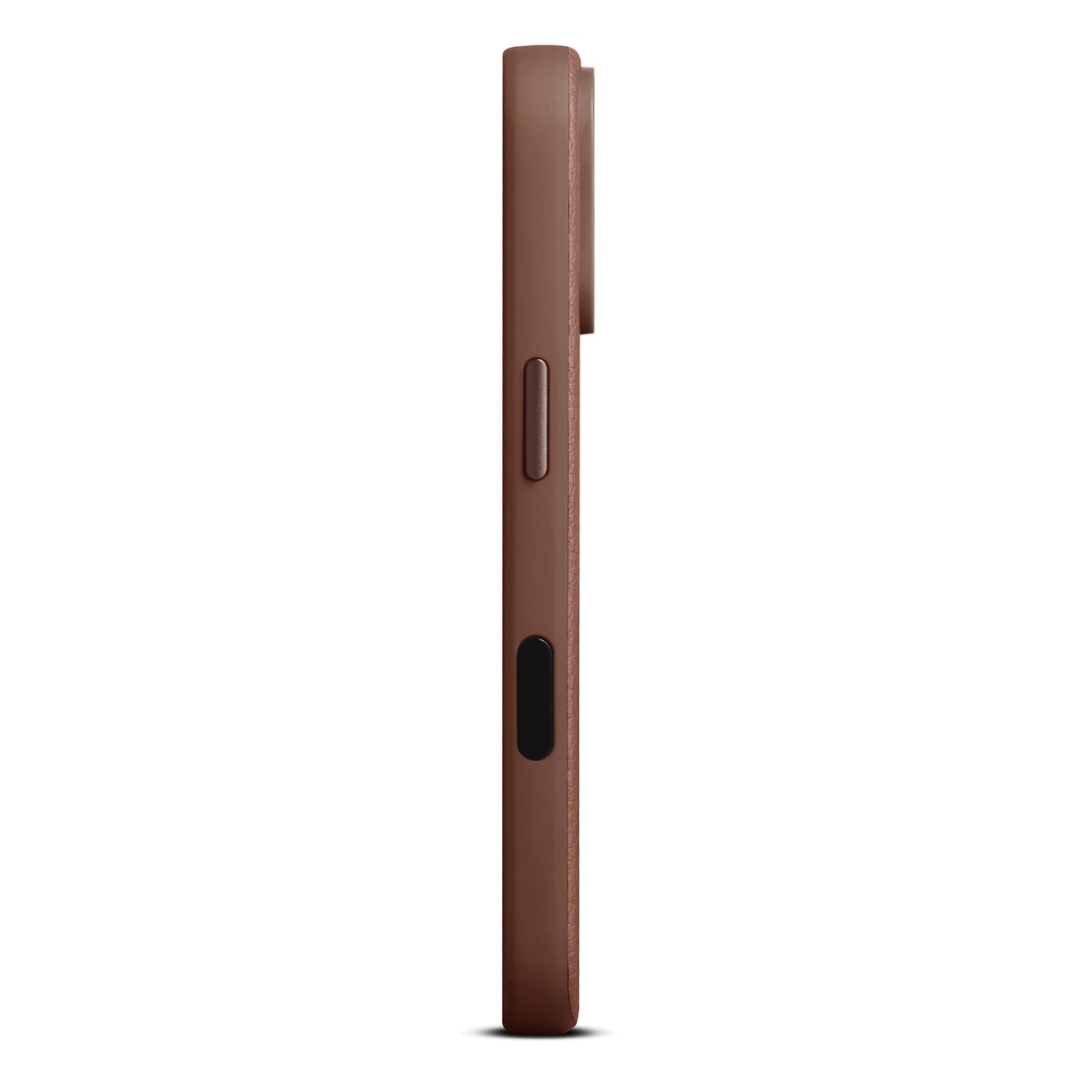 Husa de protectie Woolnut din piele pentru iPhone 17 Pro, Maro