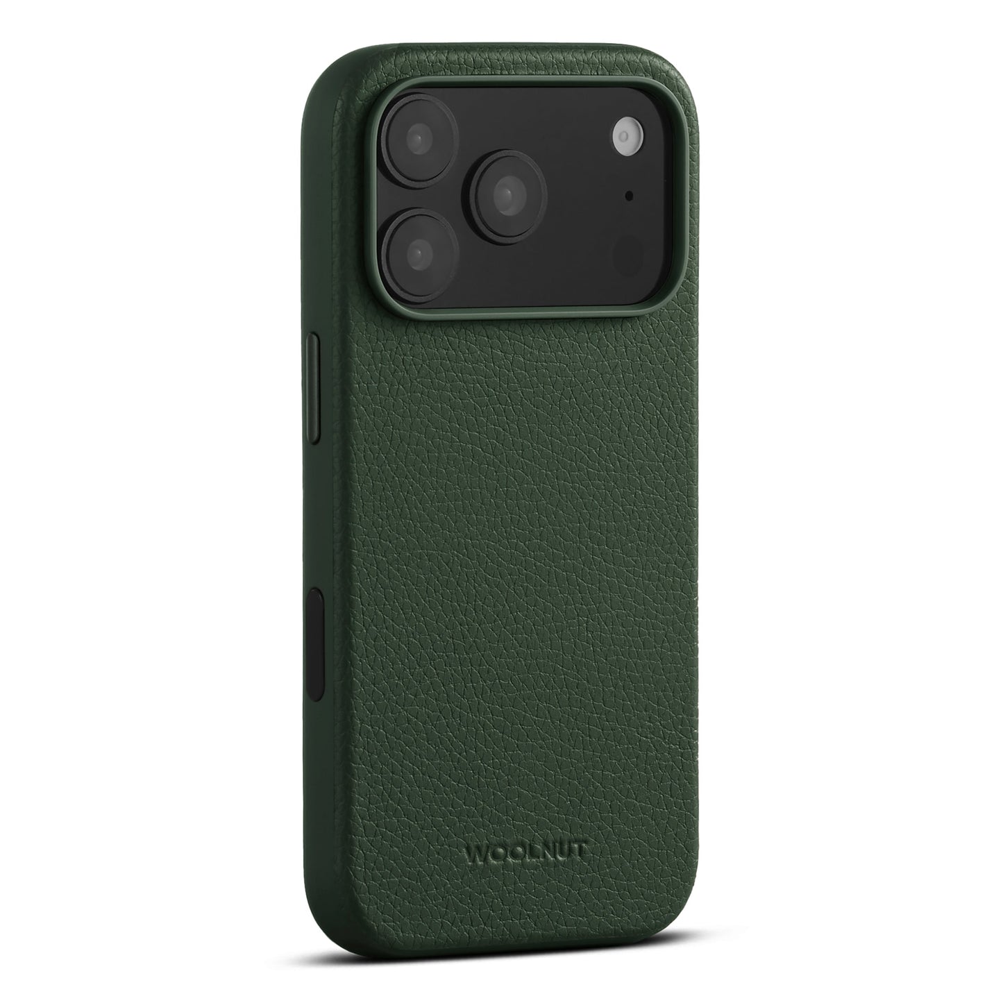 Husa de protectie Woolnut din piele pentru iPhone 17 Pro, Verde