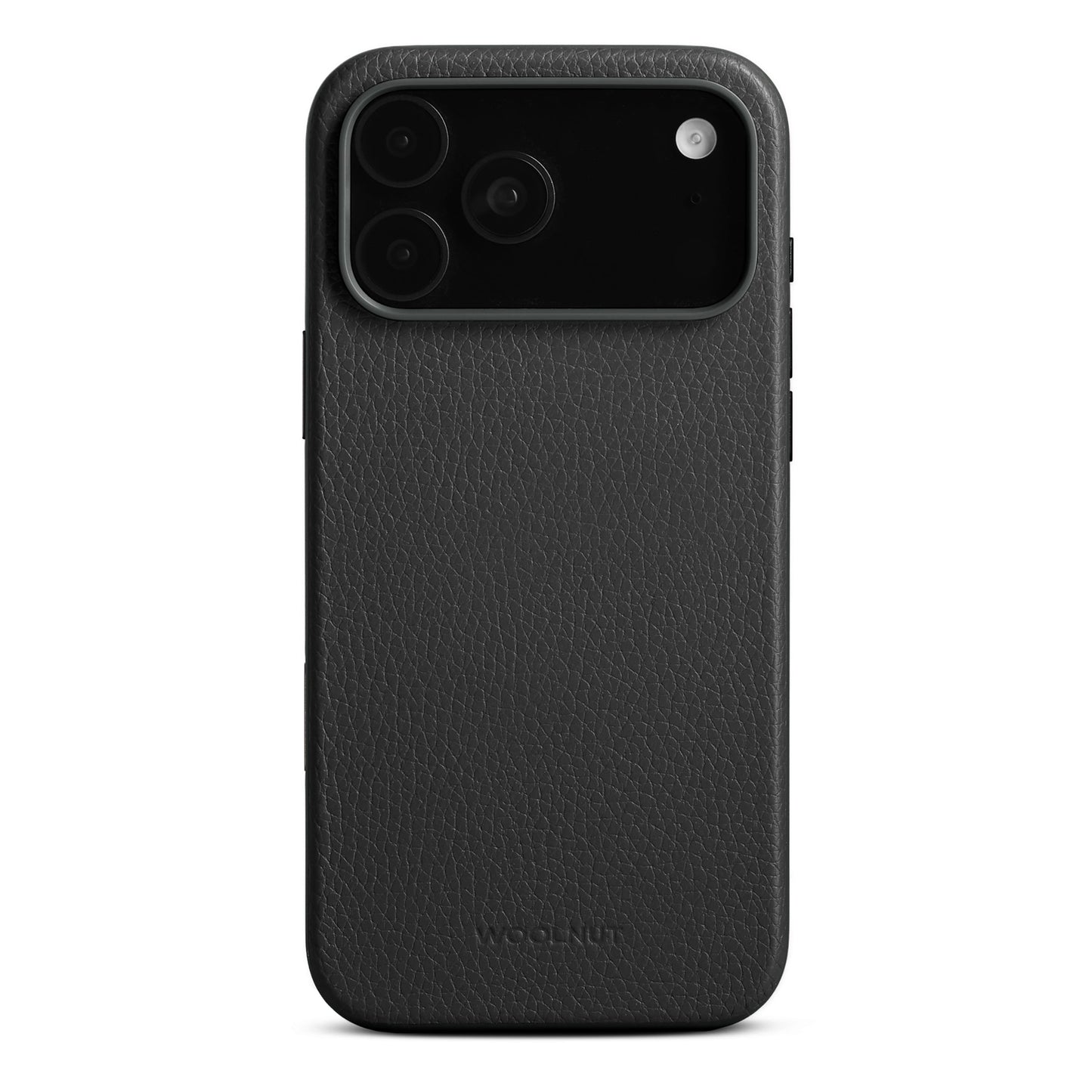 Husa de protectie Woolnut din piele pentru iPhone 17 Pro Max, Negru