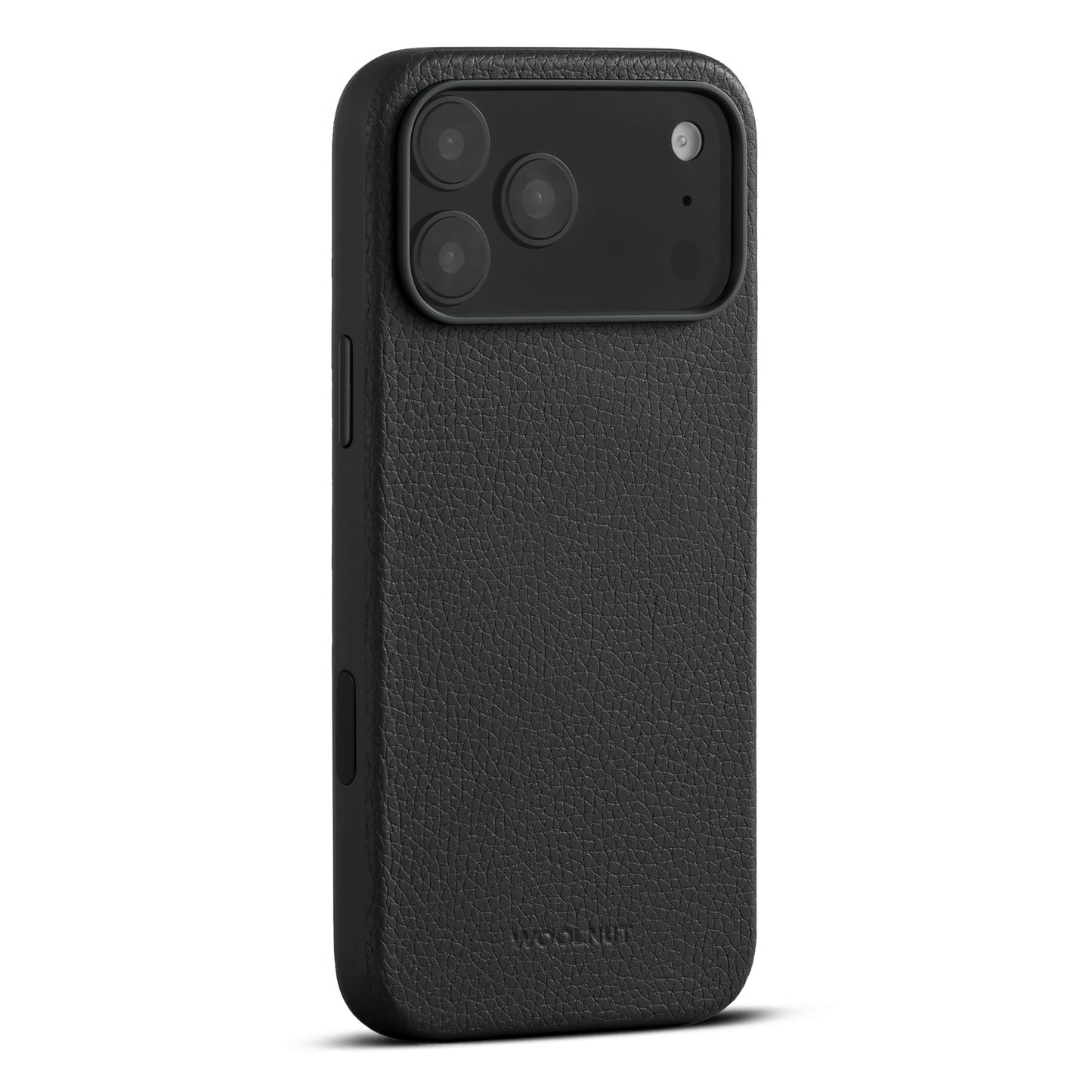 Husa de protectie Woolnut din piele pentru iPhone 17 Pro Max, Negru