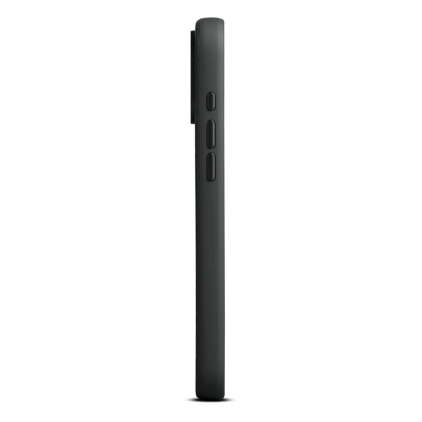 Husa de protectie Woolnut din piele pentru iPhone 17 Pro Max, Negru