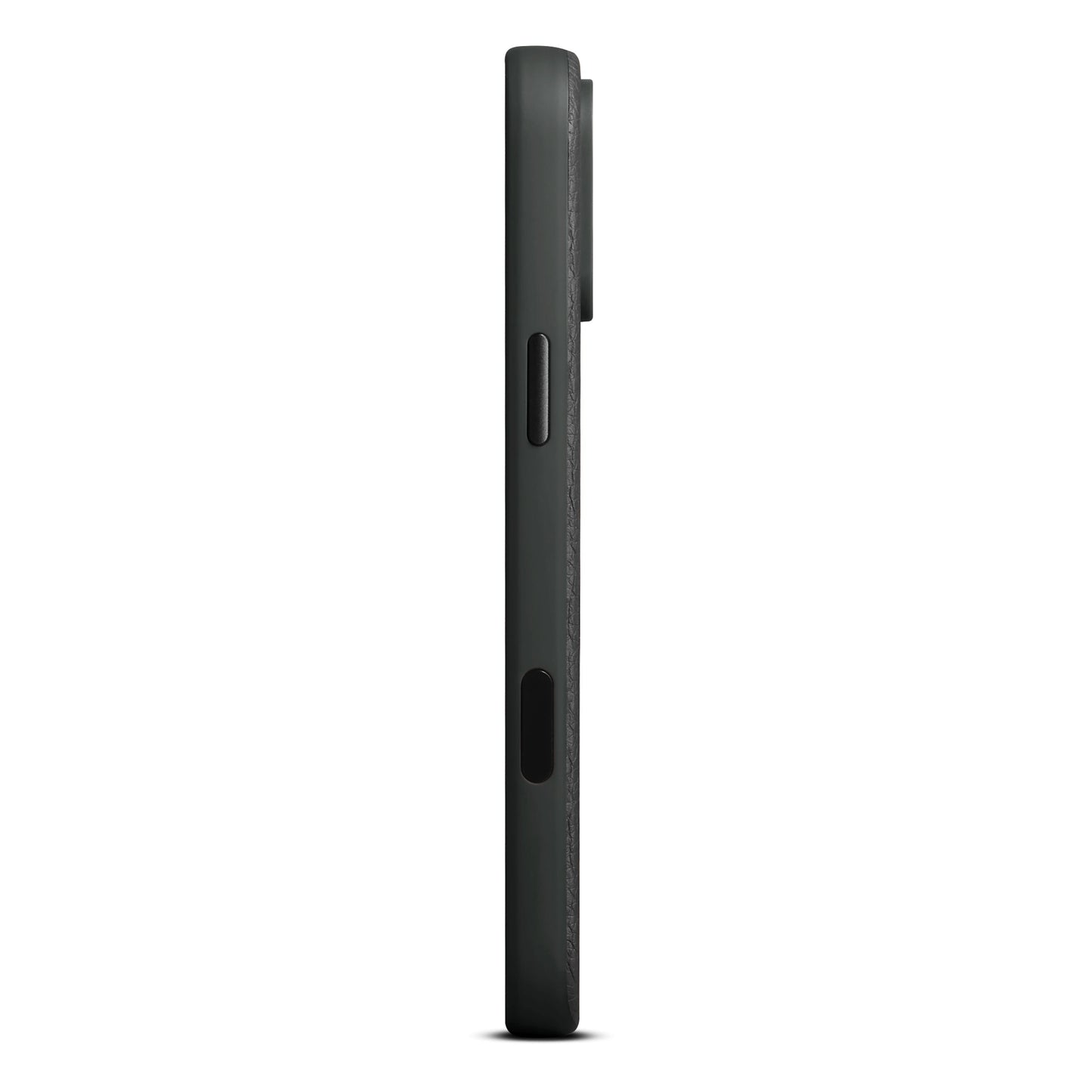 Husa de protectie Woolnut din piele pentru iPhone 17 Pro Max, Negru