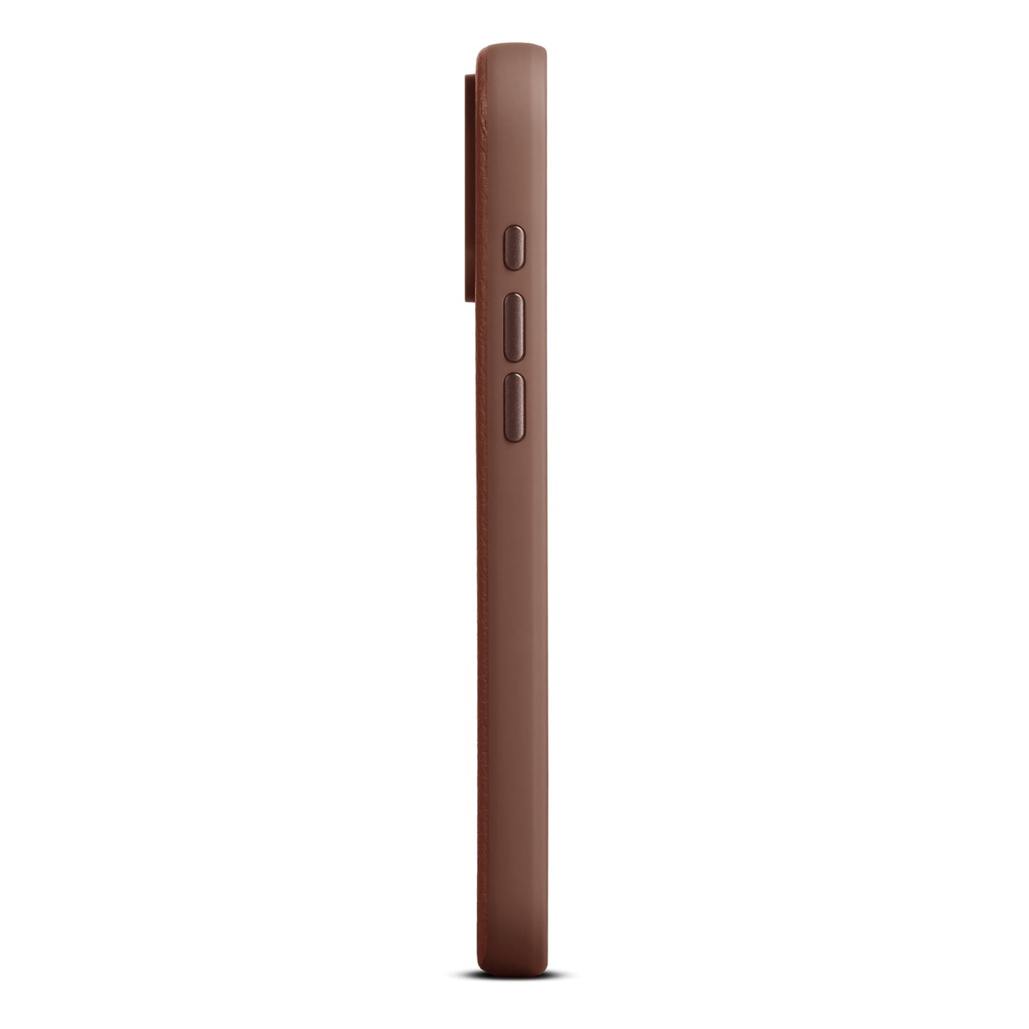 Husa de protectie Woolnut din piele pentru iPhone 17 Pro Max, Maro