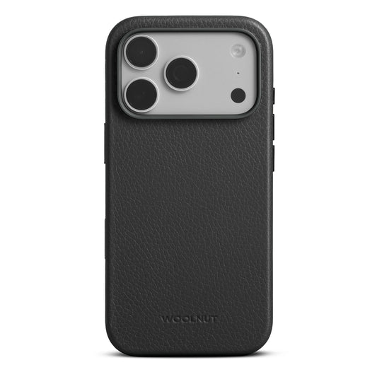 Husa de protectie Woolnut din piele pentru iPhone 18 Pro Max, Negru