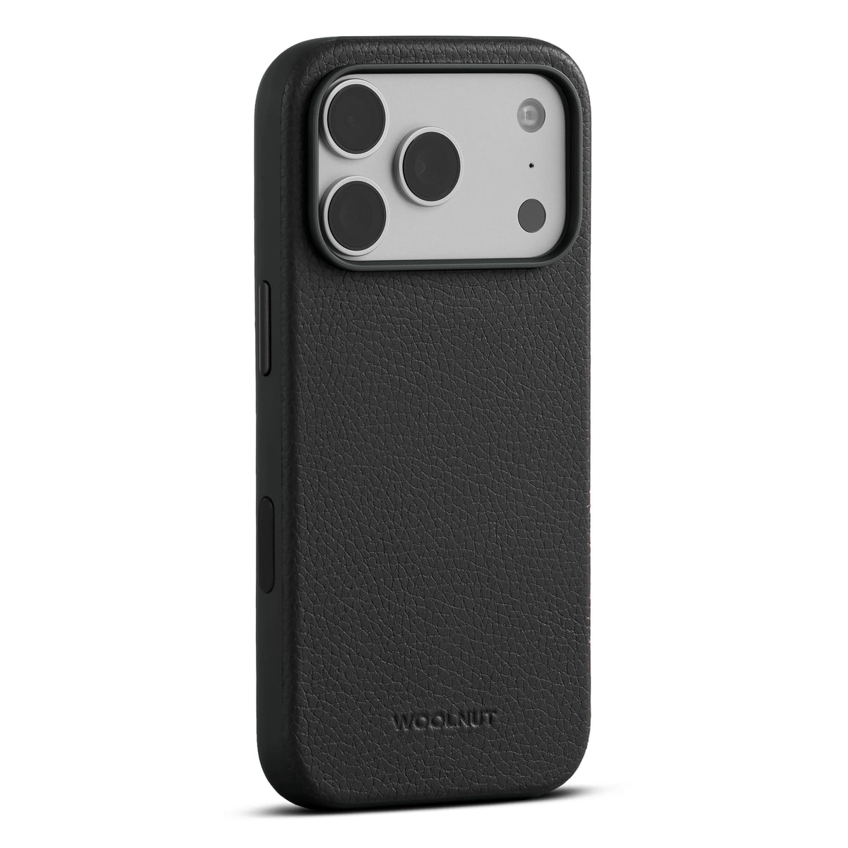 Husa de protectie Woolnut din piele pentru iPhone 18 Pro Max, Negru