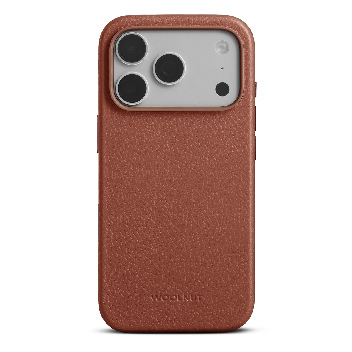 Husa de protectie Woolnut din piele pentru iPhone 18 Pro, Maro
