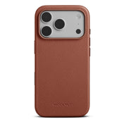 Husa de protectie Woolnut din piele pentru iPhone 18 Pro, Maro