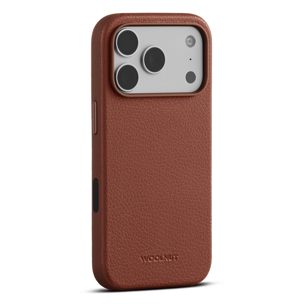 Husa de protectie Woolnut din piele pentru iPhone 18 Pro, Maro