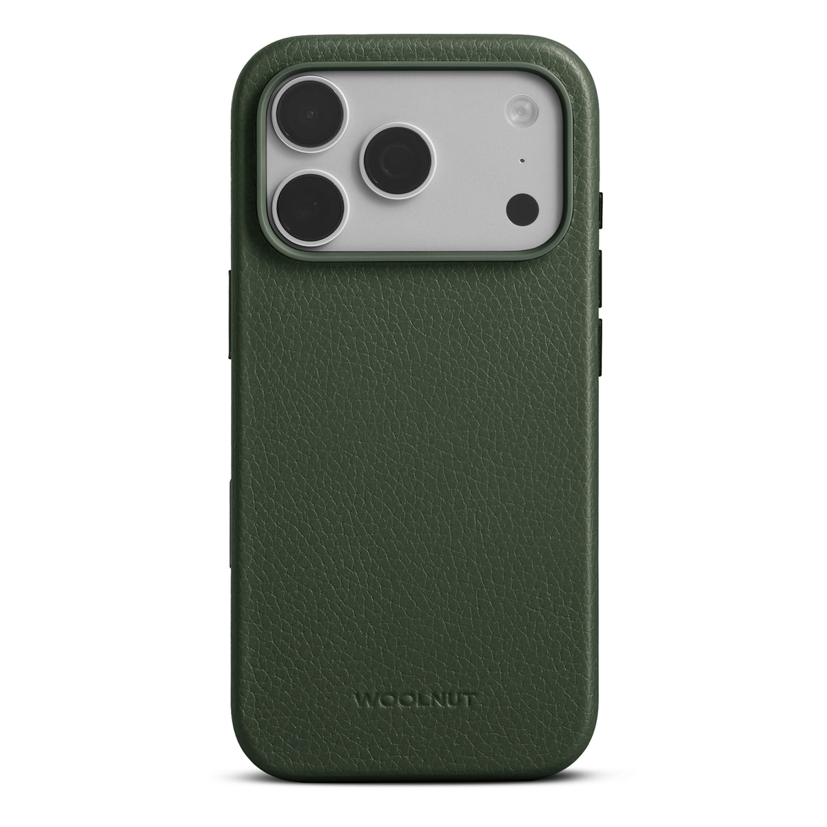 Husa de protectie Woolnut din piele pentru iPhone 18 Pro Max, Verde