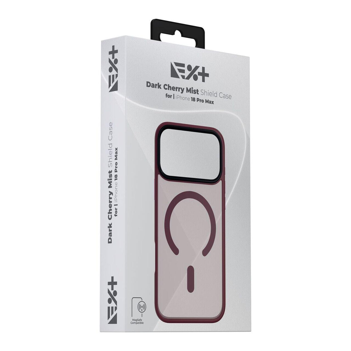 Husa de protectie NOA Mist Shield cu MagSafe pentru iPhone 18 Pro Max, Visiniu