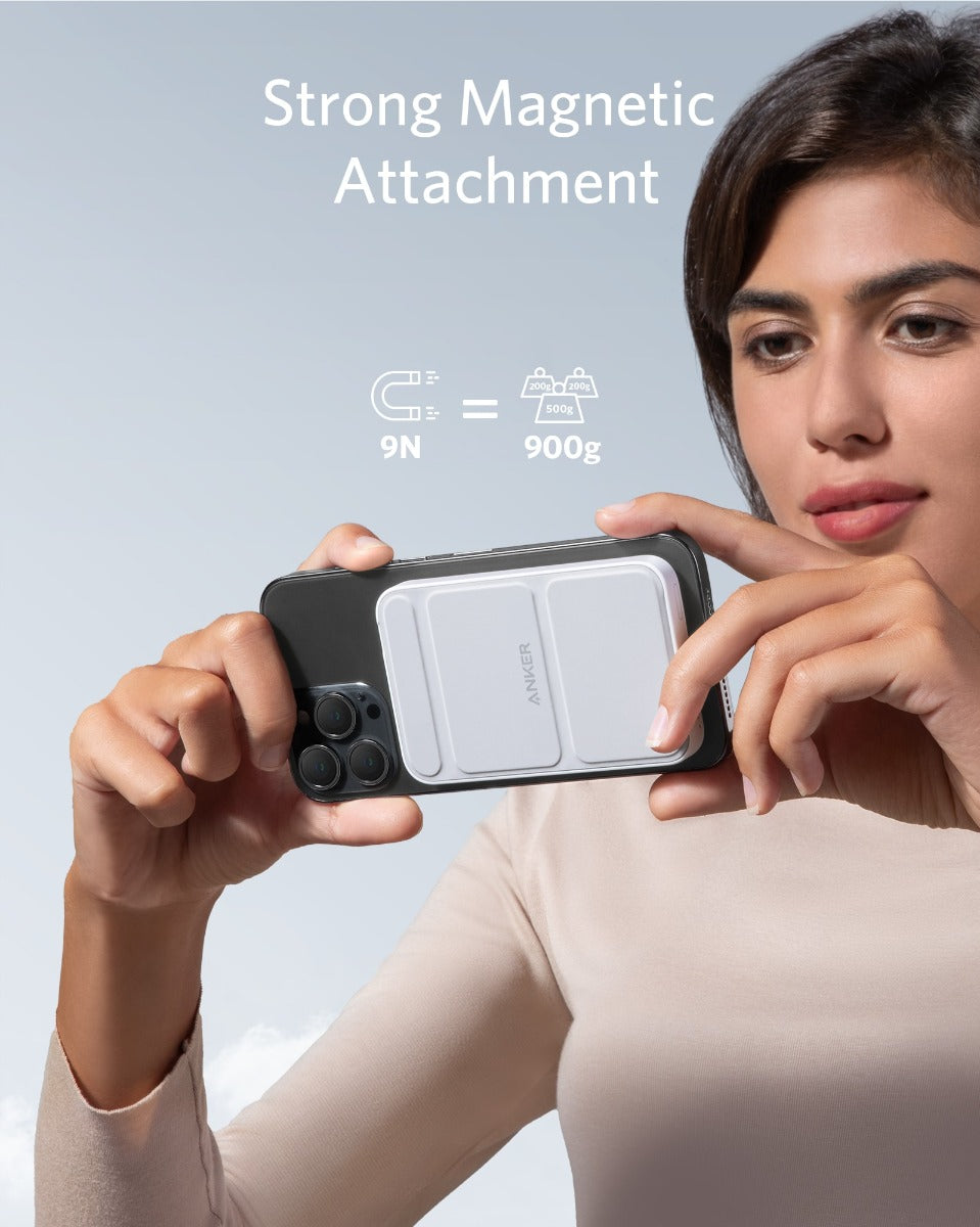 Baterie externa Anker PowerCore Mag-Go 5K - White - iSTYLE RO