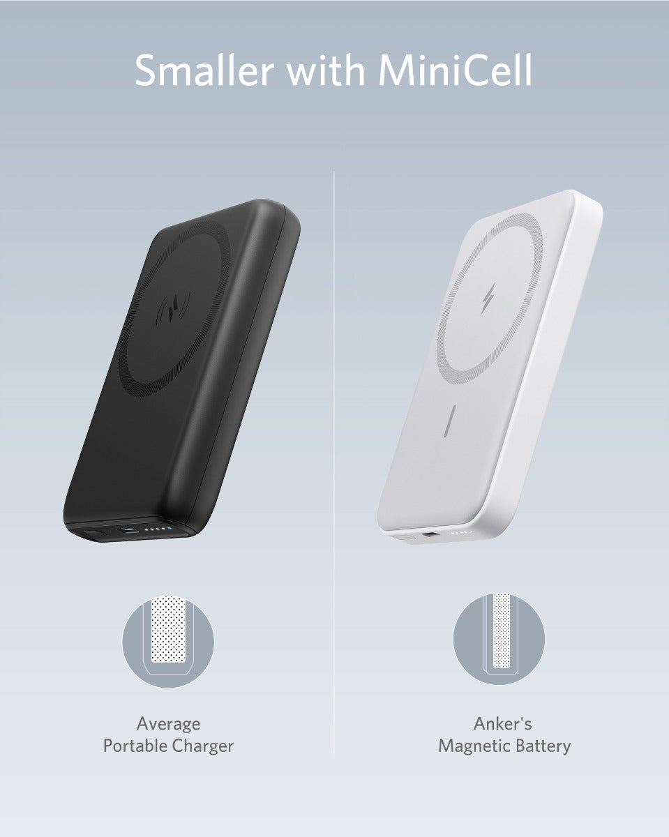 Baterie externa Anker PowerCore Mag-Go 5K - White - iSTYLE RO