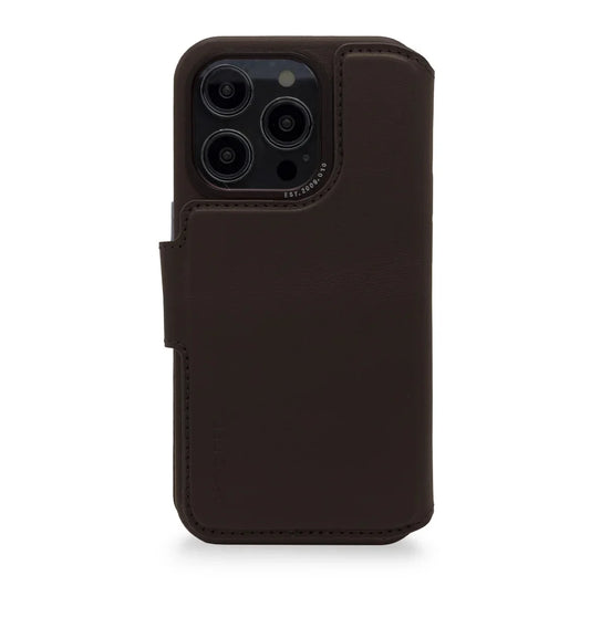 Husa de protectie Decoded cu portofel pentru iPhone 14 Pro, Piele, Maro - iSTYLE RO