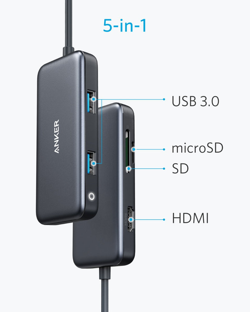 Hub Anker Premium 5-in-1 USB-C - iSTYLE RO