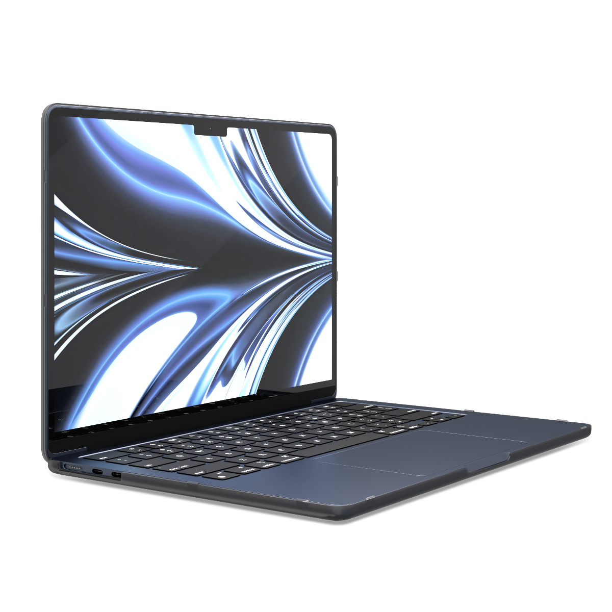 Carcasa de protectie NEXT ONE pentru MacBook Air 13" M2/M3, Negru - iSTYLE RO