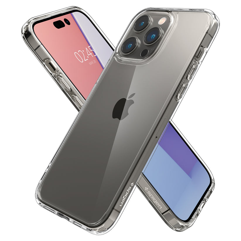 Husa de protectie Spigen Crystal Hybrid pentru iPhone 14 Pro, Crystal Clear - iSTYLE RO