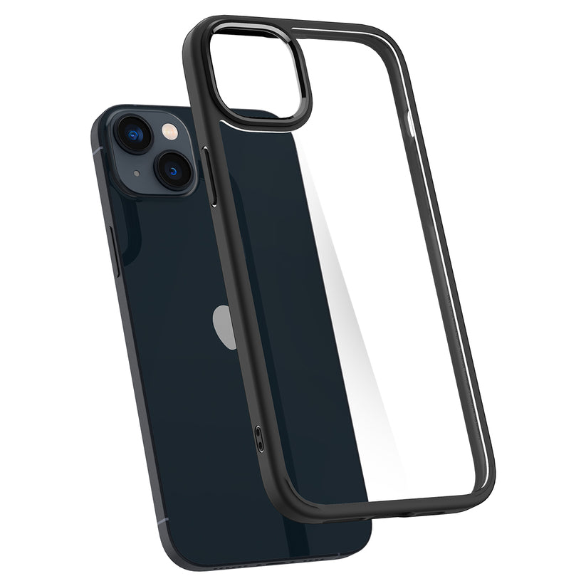 Husa de protectie Spigen Crystal Hybrid pentru iPhone 14, Negru - iSTYLE RO