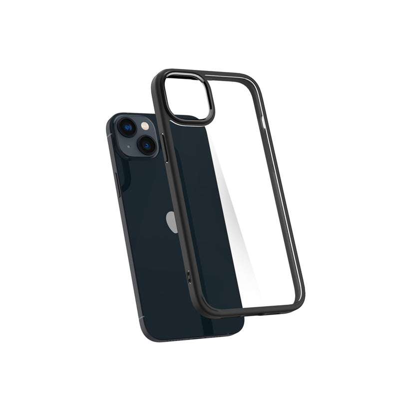 Husa de protectie Spigen Crystal Hybrid pentru iPhone 14, Negru - iSTYLE RO