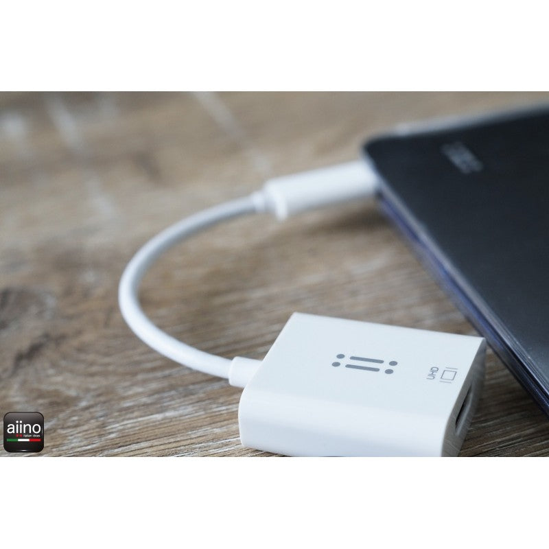 Adaptor Aiino USB-C la HDMI 4K - Premium - White - iSTYLE RO