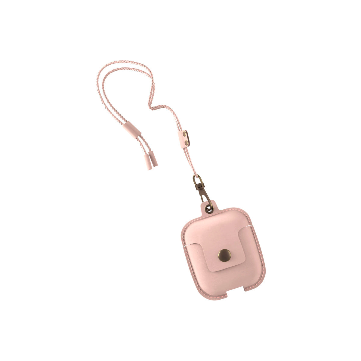 Husa de protectie Woodcessories AirCase pentru AirPods 1 & 2 Piele, Old Rose - iSTYLE RO