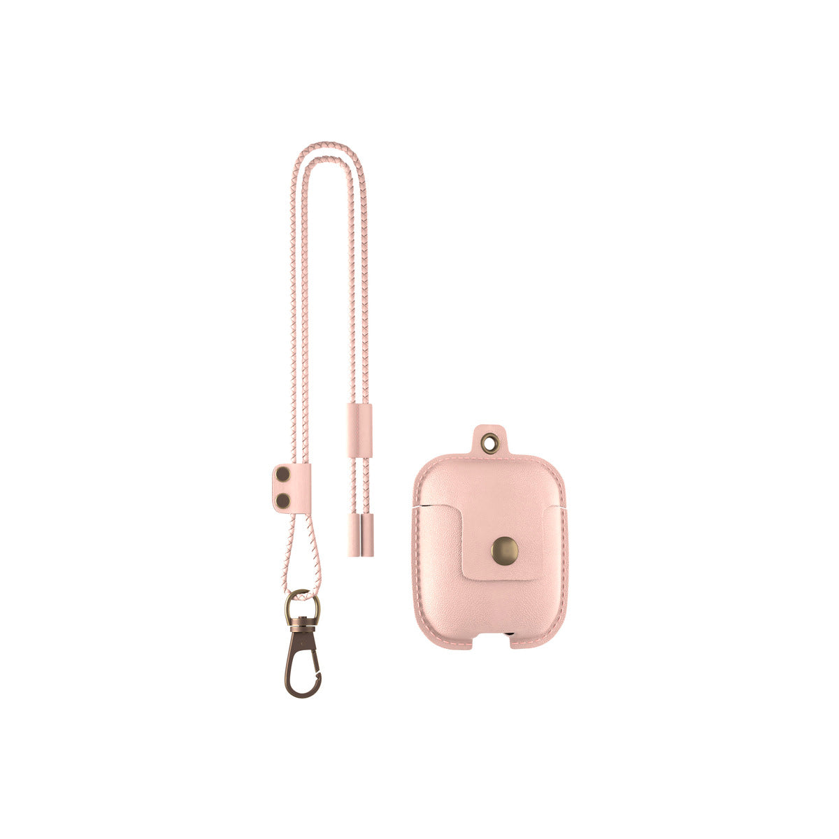Husa de protectie Woodcessories AirCase pentru AirPods 1 & 2 Piele, Old Rose - iSTYLE RO