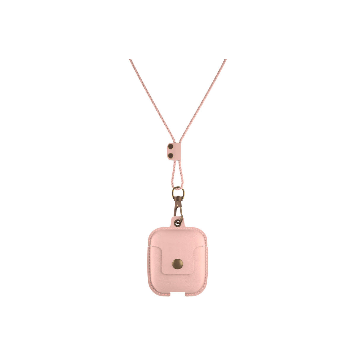 Husa de protectie Woodcessories AirCase pentru AirPods 1 & 2 Piele, Old Rose - iSTYLE RO