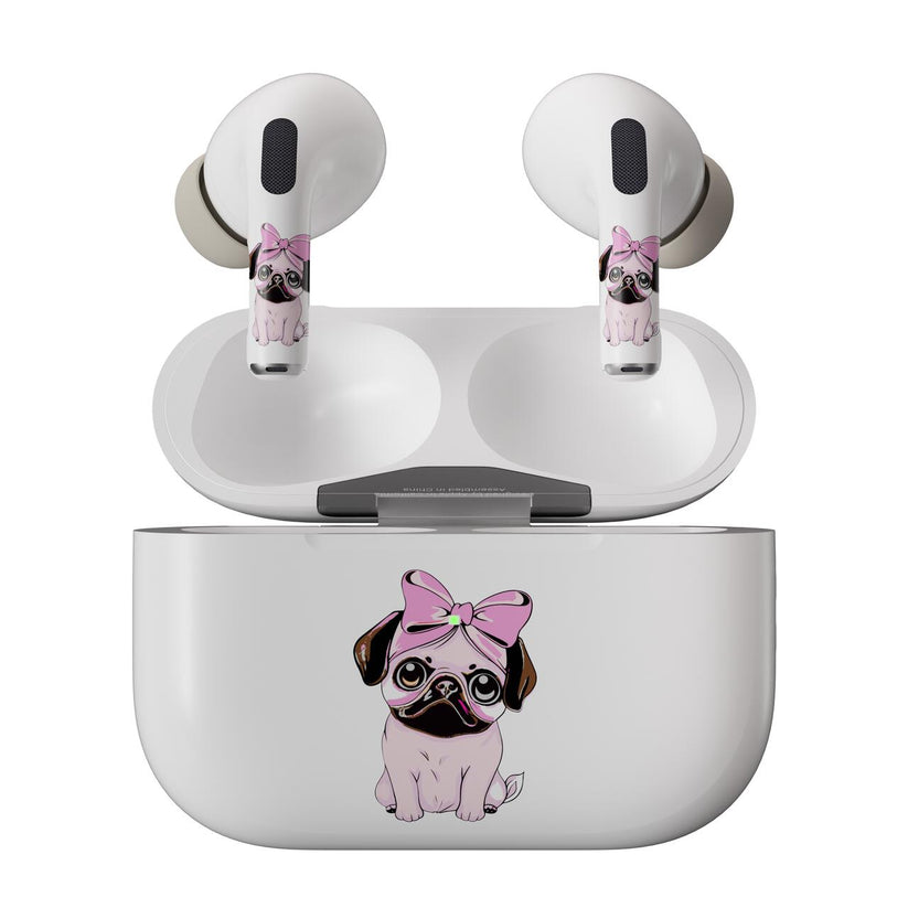 Skin NEXT ONE pentru AirPods Pro - Pug Roz - iSTYLE RO