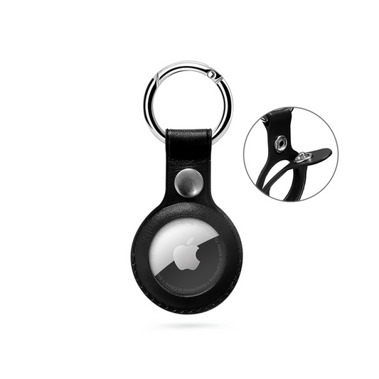 Breloc Epico pentru AirTag, Piele, Negru - iSTYLE RO