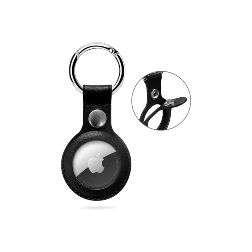 Breloc Epico pentru AirTag, Piele, Negru - iSTYLE RO