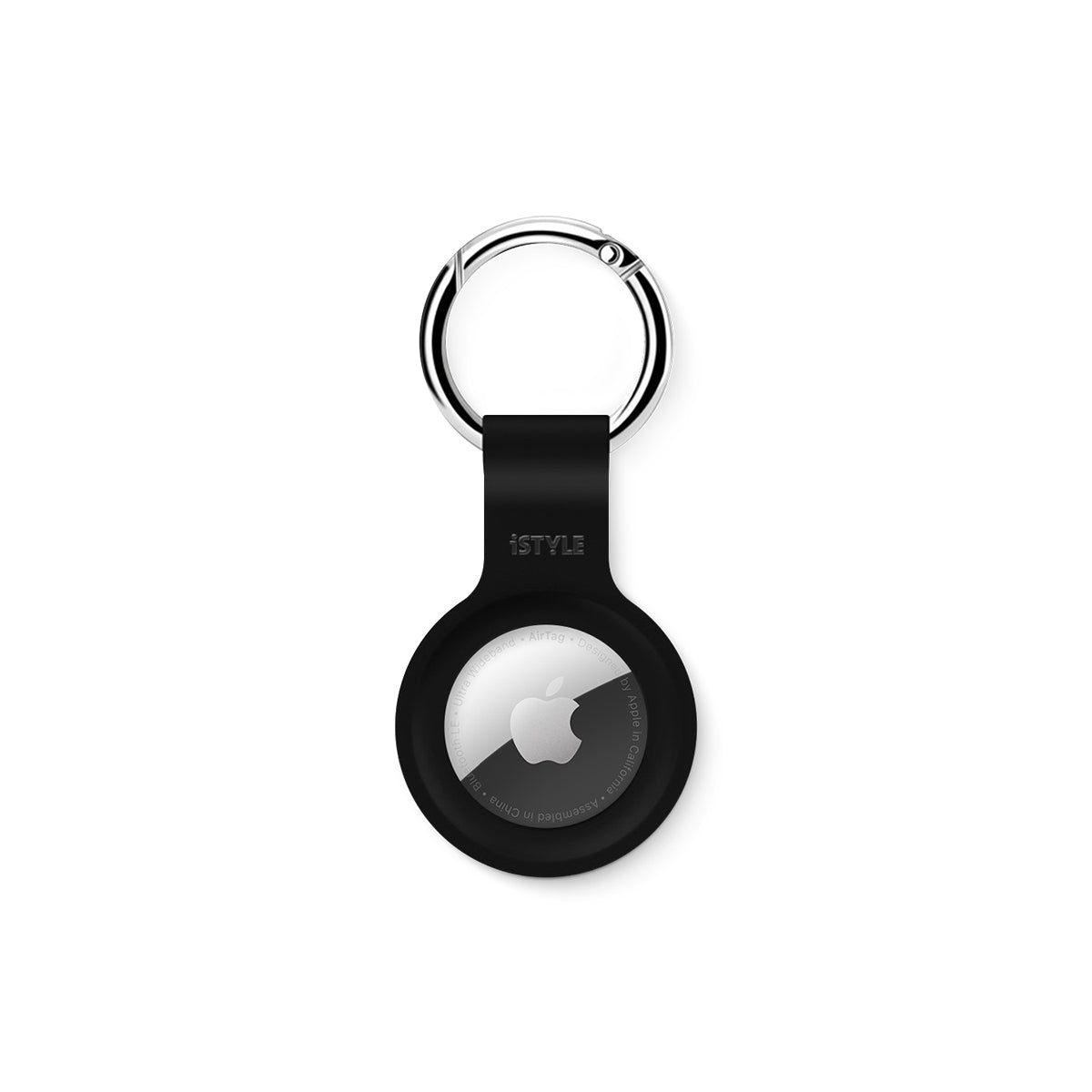 Breloc iSTYLE pentru AirTag, Silicon, Negru - iSTYLE RO