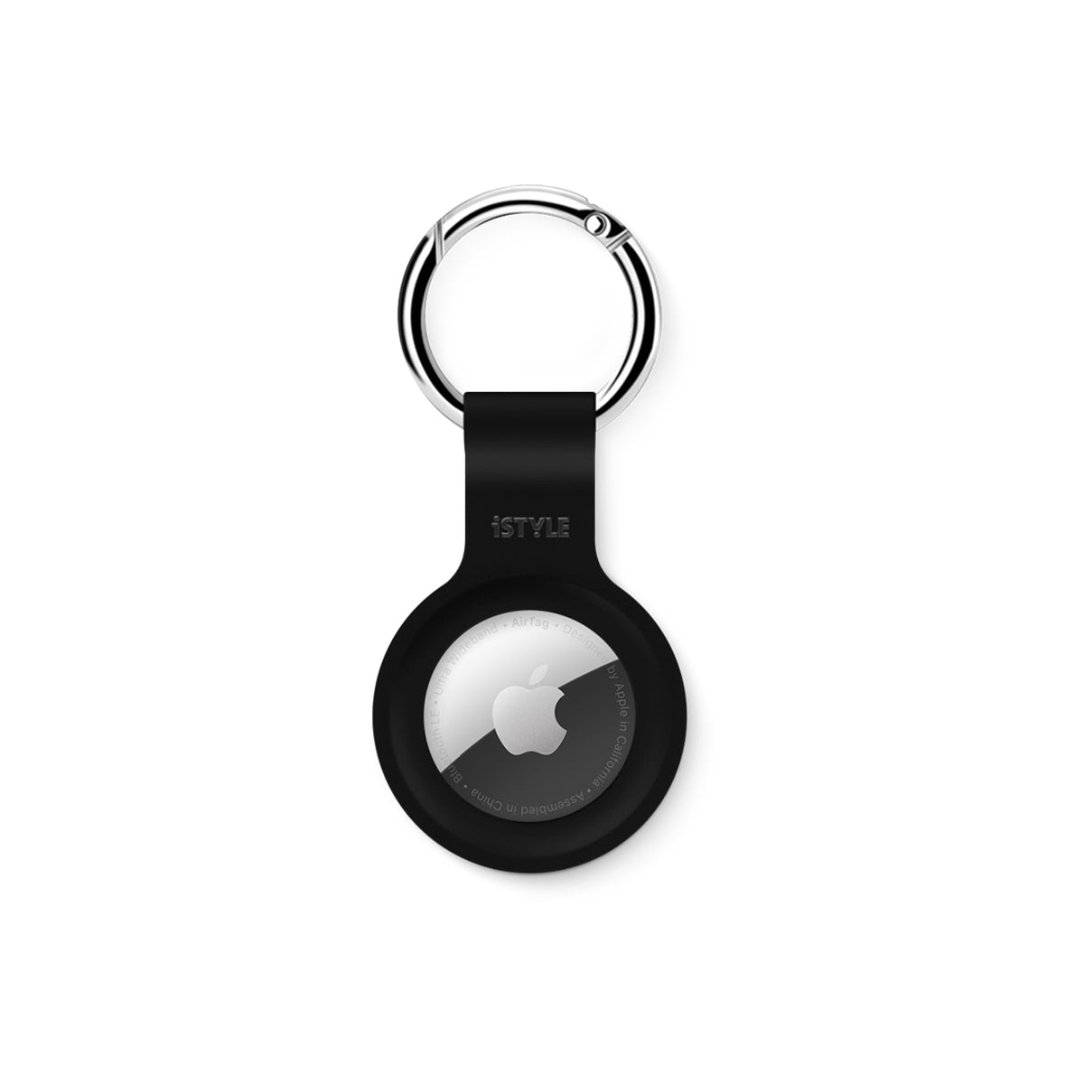 Breloc iSTYLE pentru AirTag, Silicon, Negru - iSTYLE RO