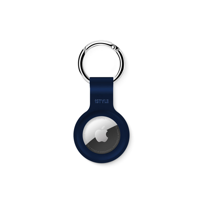 Breloc iSTYLE pentru AirTag, Silicon, Albastru - iSTYLE RO