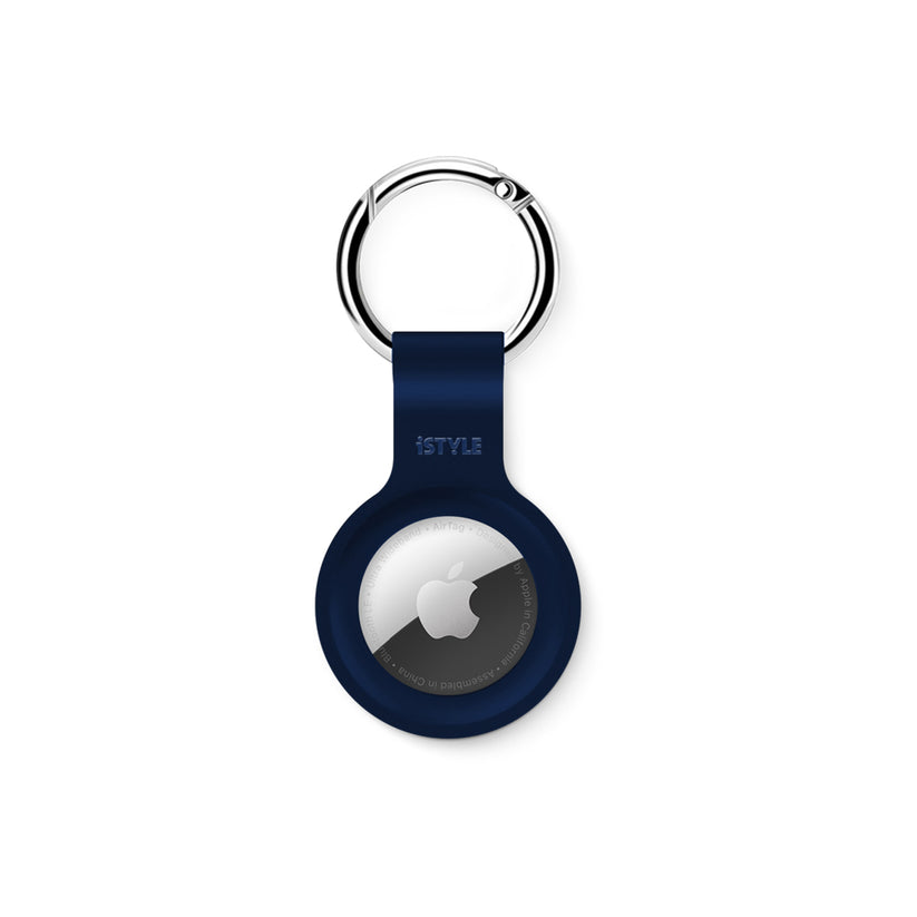 Breloc iSTYLE pentru AirTag, Silicon, Albastru - iSTYLE RO