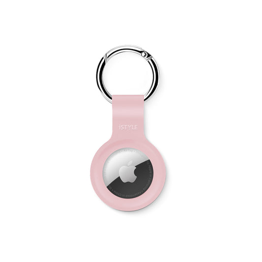 Breloc iSTYLE pentru AirTag, Silicon, Roz - iSTYLE RO