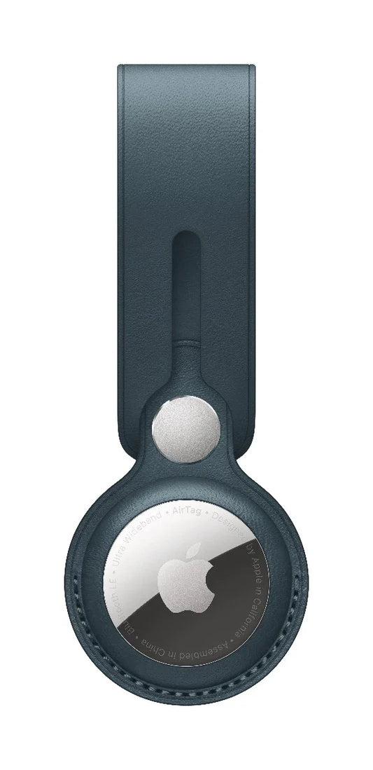 Breloc Apple pentru AirTag Loop Piele, Baltic Blue (Seasonal Summer2021) - iSTYLE RO