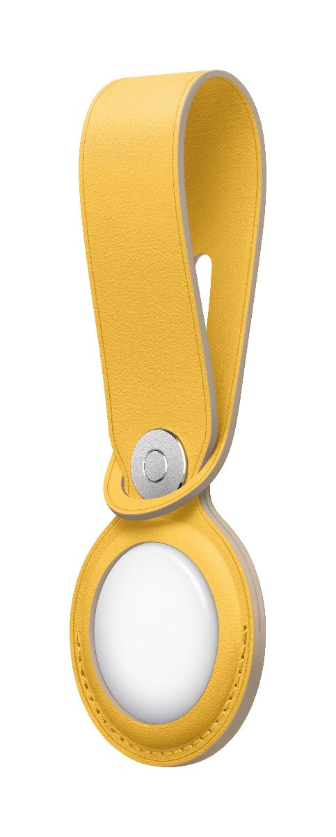 Breloc Apple pentru AirTag Loop Piele, Meyer Lemon (Seasonal Summer2021) - iSTYLE RO