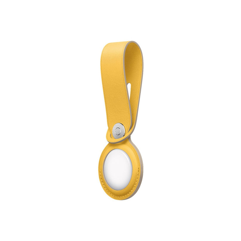 Breloc Apple pentru AirTag Loop Piele, Meyer Lemon (Seasonal Summer2021) - iSTYLE RO