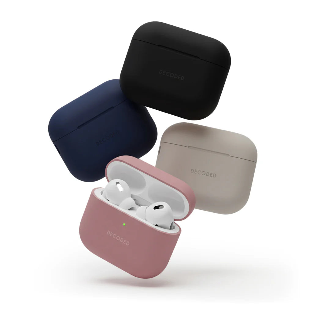 Husa de protectie DECODED pentru AirPods Pro 3, Silicon, Negru