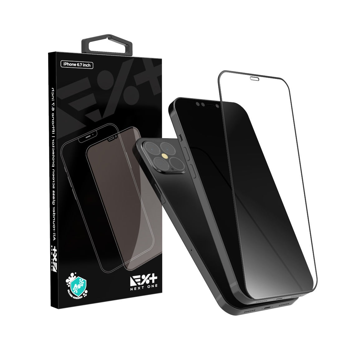 Folie de protectie din sticla 3D NEXT ONE pentru iPhone 12 / iPhone 12 Pro - iSTYLE RO