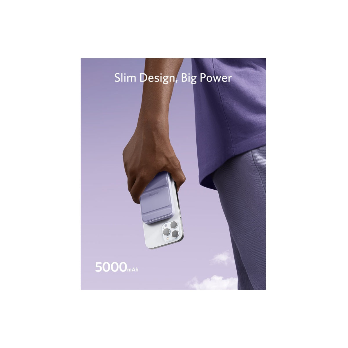 Baterie externa Anker PowerCore Mag-Go 5K - White - iSTYLE RO