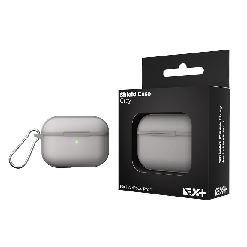 Husa de protectie NEXT ONE pentru AirPods Pro (gen. 2), TPU, Gri - iSTYLE RO