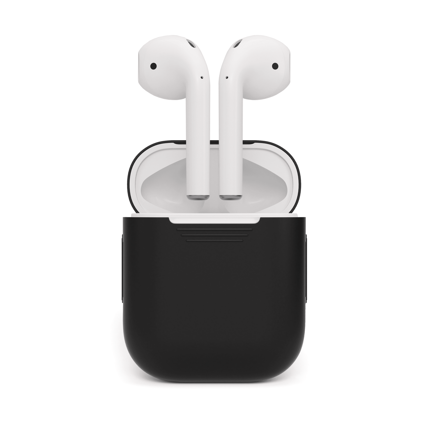 Husa de protectie NEXT ONE pentru AirPods (gen.1-2), Silicon, Negru - iSTYLE RO