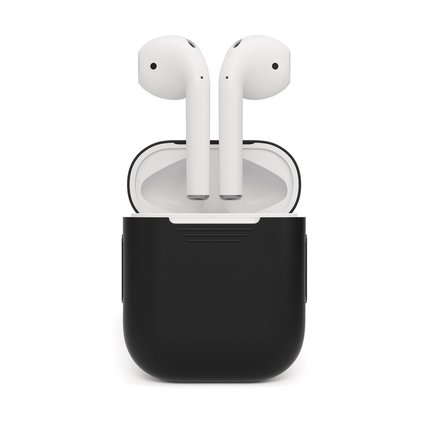 Husa de protectie NEXT ONE pentru AirPods (gen.1-2), Silicon, Negru - iSTYLE RO